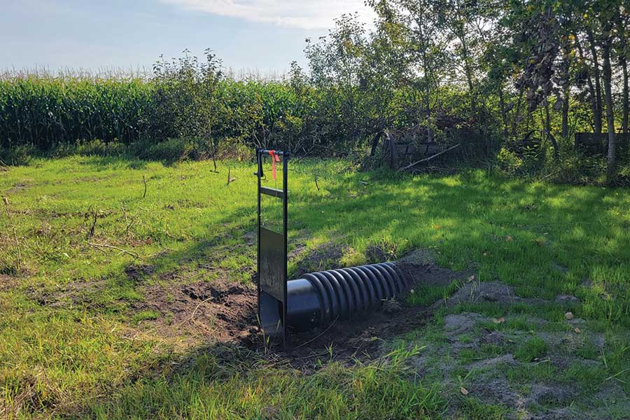 In the Morris Norquay Sub-District, Alan Richardson installed a gated culvert with help from the RBWD to regulate wetland water levels