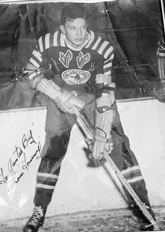 At 17, Tom Rockey was already skating with the Winnipeg Monarchs junior hockey team