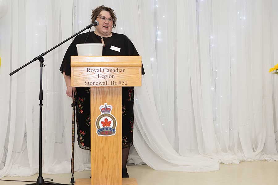 Gwen Sharp, Nav-CARE volunteer coordinator, shared information on the program sponsored by SWDPC