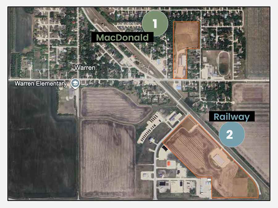 A proposed development in Warren would add senior and multifamily housing on land owned by the South Interlake Rec Centre. Silver Bridge Land Development is working with community partners to bring new living options and recreation upgrades to the community