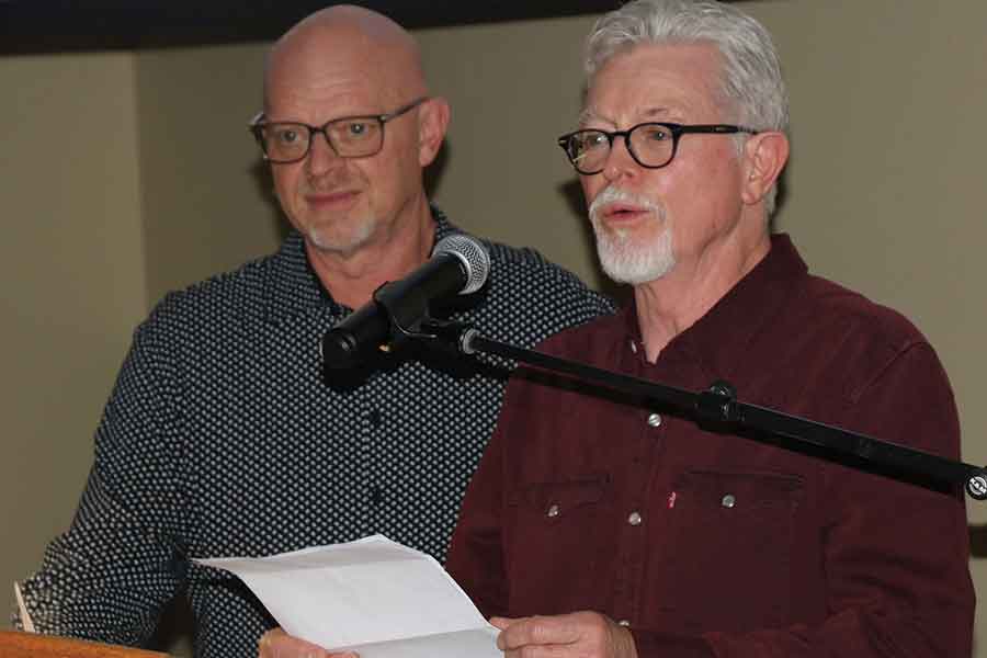 At Blue Sky Opportunities’ annual fundraising dinner, Ron and Dave Epp shared how the agency benefits their brother Mark, who lives in one of their residences