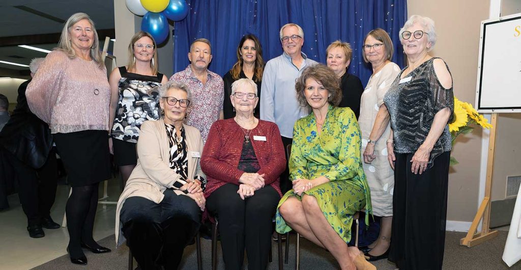 The SWDPC board of directors that continue to provide support for essential palliative care in our communities. Pictured left to right, back row: Sandra Smith (chairperson), Jen Beirnes (administration), Dennis Derkach (Town of Stonewall), Rhonda Nichol (RM of Rockwood, Balmoral area), Tim Williams (treasurer), Karen Sorenson (vice-chairperson), Gail Sorenson (RM of Woodlands, Marquette area) and Betty Taylor (secretary); Front row: Maureen Tully (RM of Woodlands, Marquette area), Doris Hunter (RM of Woodlands, Warren area) and Angela Emms (RM of Rosser)