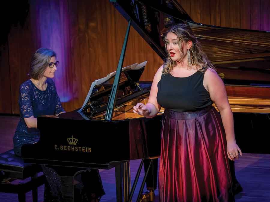 Stony Mountain soprano Camryn Dewar performed alongside pianist Sandra Joy Friesen during In Violet Light: Celebration Concert of Violet Archer. Dewar served as principal vocalist for the event hosted by the Canadian Music Centre to honour Canadian composer Violet Archer’s legacy