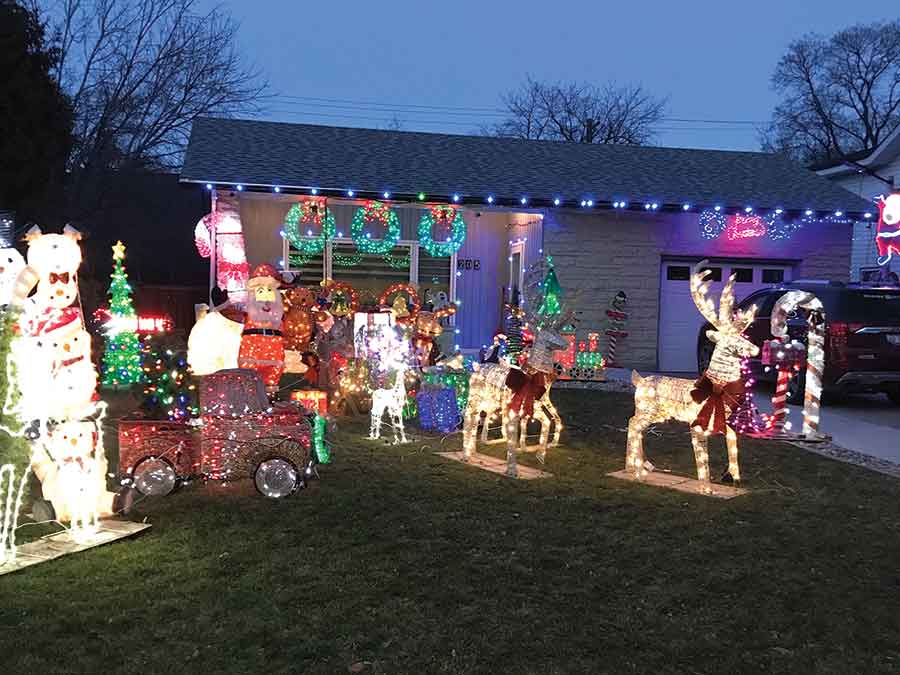 This is one of the many houses that are participating in the Holiday Yards of the Season this year