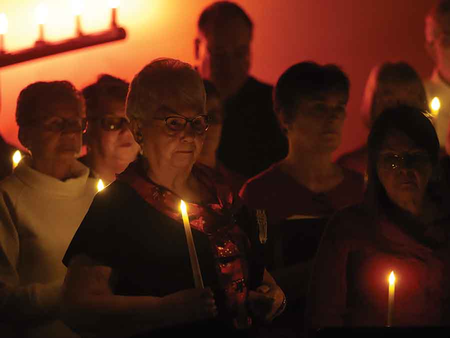 The Stonewall United Church choir performed A Ceremony of Candles during the Christmas cantata held Dec. 13–14 in Stonewall