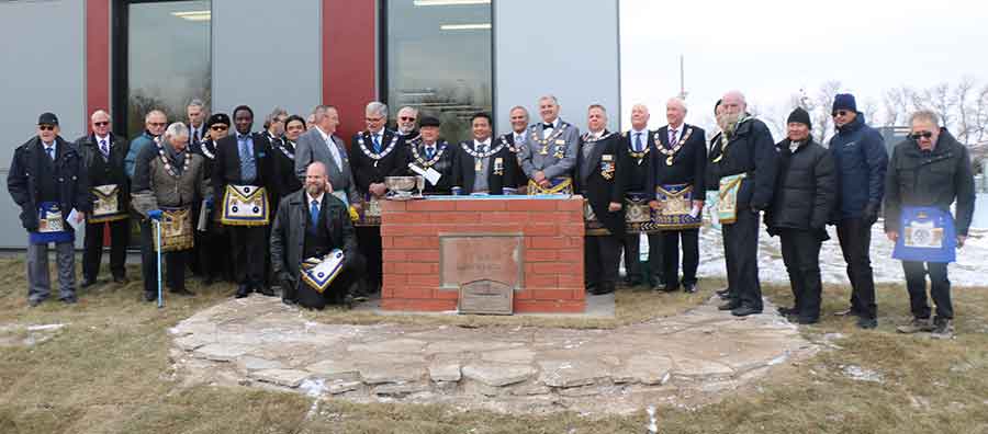 The Morden Freemasons’ Hospital plaque and cornerstone were re-dedicated at BTHC last week, along with a few time capsule items from the Masonic Lodge of Manitoba and the hospital