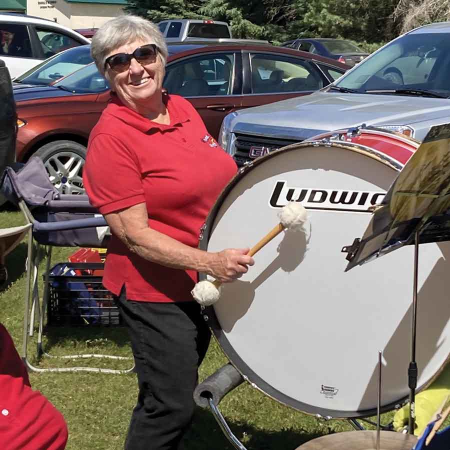 Annette Verniest says they’re a welcoming group, and she, for one, appreciates the opportunity to have music in her life