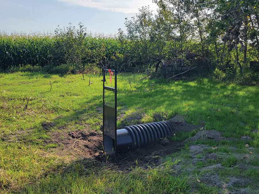 In the Morris Norquay Sub-District, Alan Richardson installed a gated culvert with help from the RBWD to regulate wetland water levels