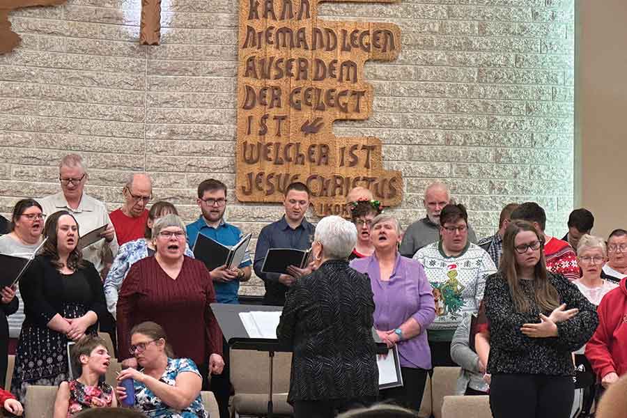 The participants at Gateway Resources sang their hearts out at their Christmas concert