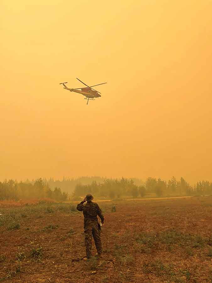 Bateman assists with wildfire management and evacuations in Germansen Landing, B.C.