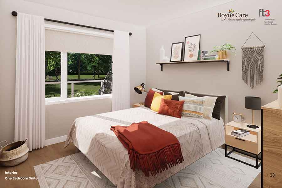 A rendering shows a typical suite planned for the Boyne Assisted Living residence in Carman, which will offer one- and two-bedroom units designed with accessibility in mind