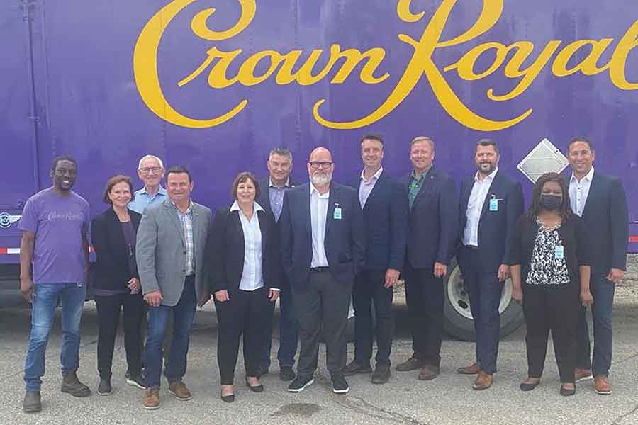 Interlake-Gimli MLA Derek Johnson (right) toured the Diageo distillery about three years ago