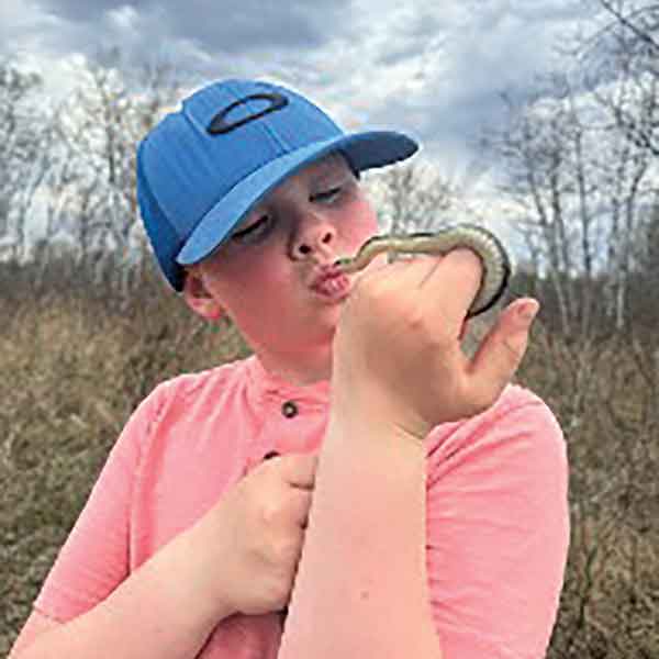 Gus, 8, of Gimli, hopes his love of the outdoors and wildlife will help him earn votes in the Jr. Ranger Competition