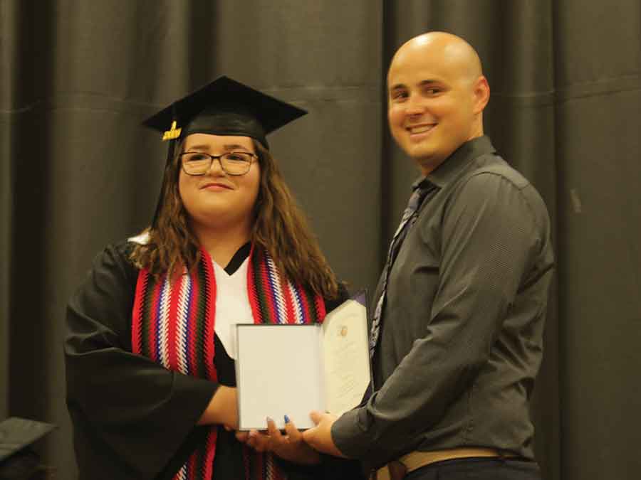 Graduate Rylee Pistun received the prestigious Governor General’s award for the highest average in her grade 11 and 12 years