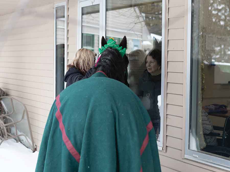 resident Joan Cameron speaks with Nykorak about Iris