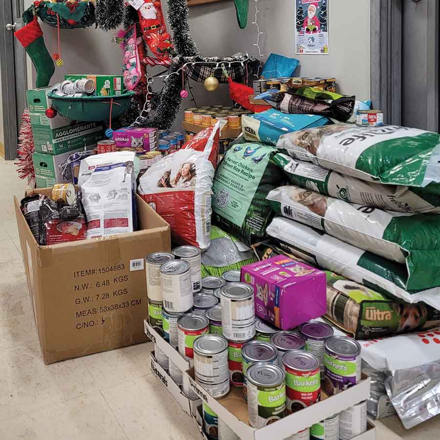 The region really came through for the Pembina Valley Humane Society during its Santa Paws donation drive last month