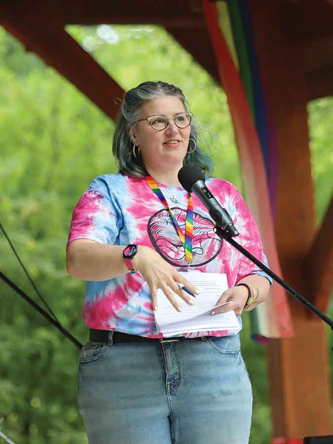 Pembina Valley Pride president Pauline Emerson-Froebe