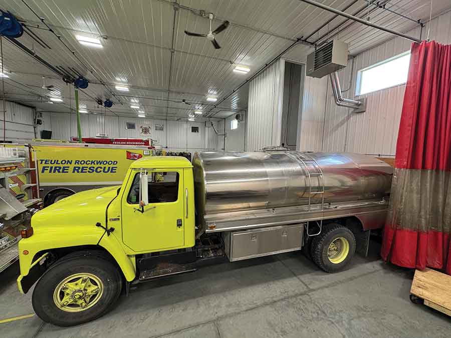 The old Tanker 29 was sold through a sealed bid auction, and the 1981 tanker truck has now left the Teulon Rockwood Fire Department