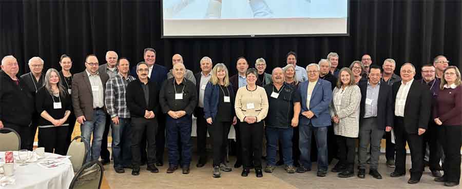 Representatives from the Interlake School Division recently met with municipal partners at the Heritage Arts Centre in Stonewall