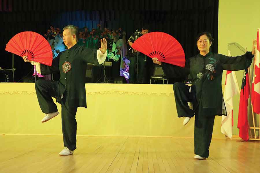 Tai Chi performance at the East Asia pavilion