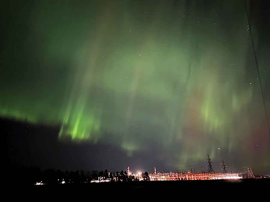 Susan Manchulenko earned third place with a stunning photo of aurora borealis