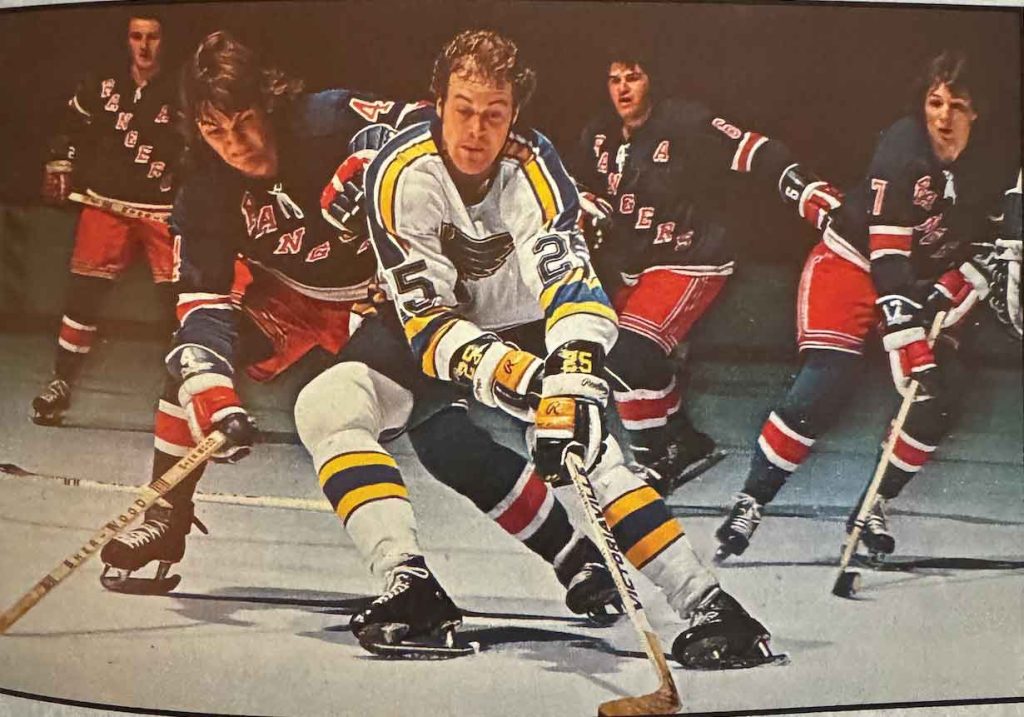 Lefley recorded his 43-goal season with the St. Louis Blues in the 1975–76 NHL season. That year he finished with 43 goals and 42 assists for 85 points in 75 games, the most productive offensive season of his NHL career