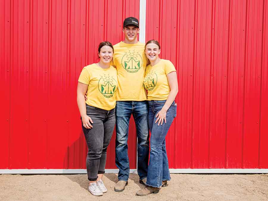 King Korn Maze co-owners, from left, Janik Grenier, Justin Grenier and Taya Grenier