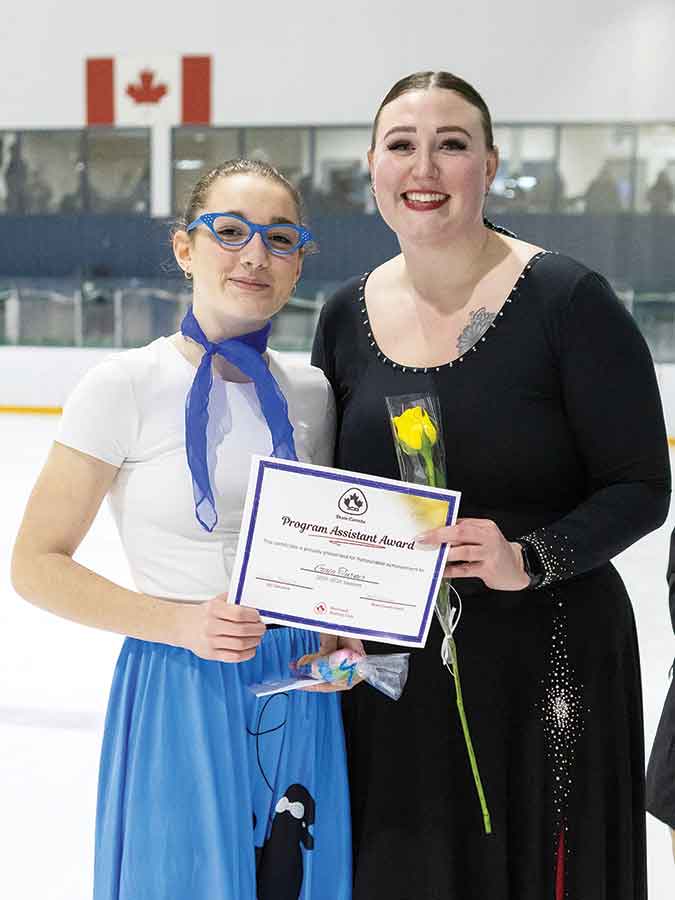 Gaia Turner was presented the Program Assistant of the Year by coach Keesha McCutcheon