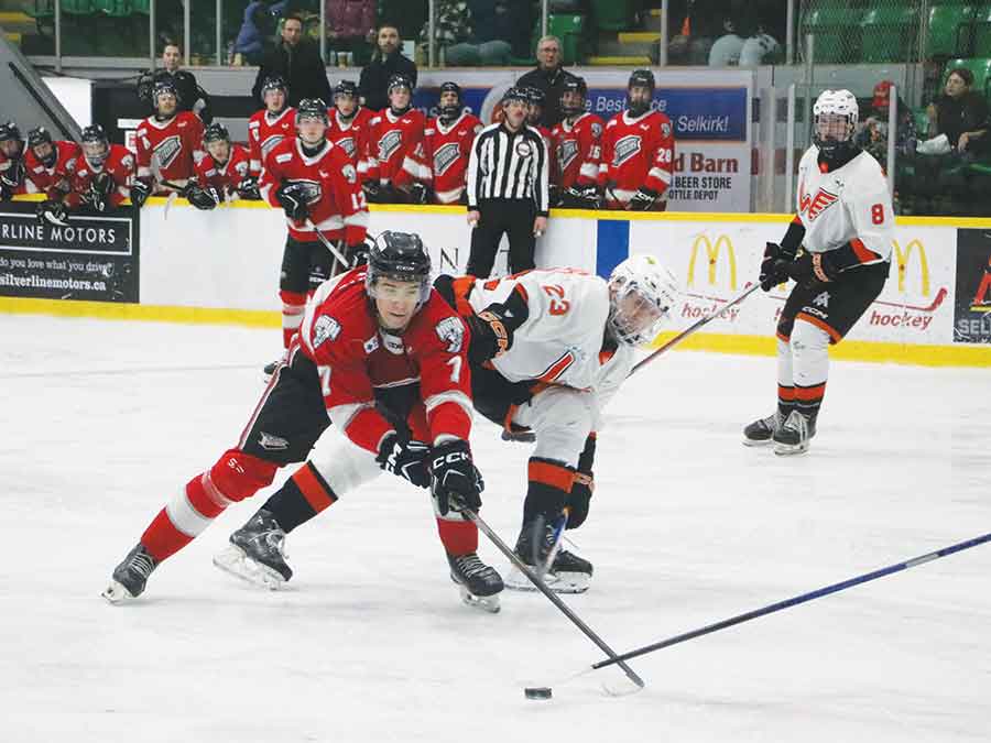 Steelers’ forward Jules Delepoulle scored in the second period and was named the game’s first star despite Selkirk’s 6–2 loss to the Winkler Flyers last Friday night in Selkirk