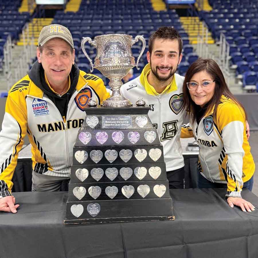 Colton Lott with Dale Lott and Florence Lott
