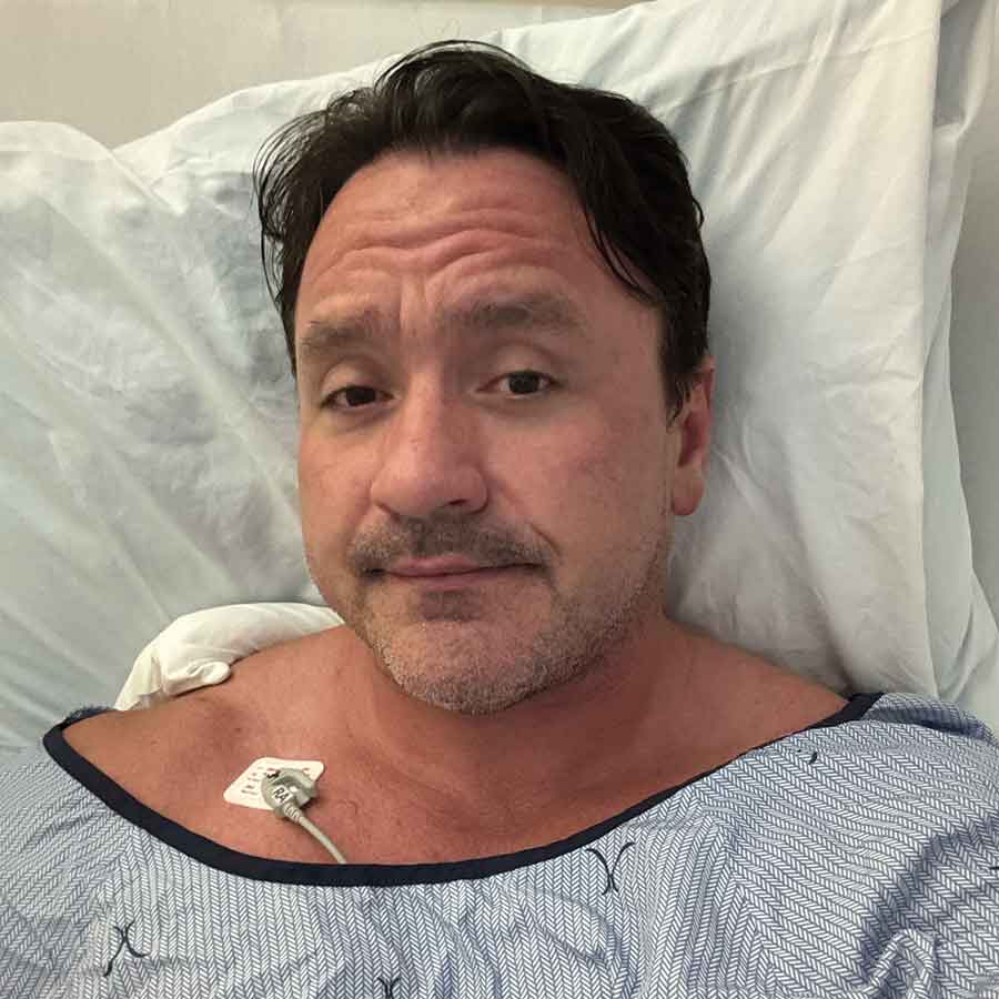 Following a bodybuilding show last year, Evans suffered a heart attack, with doctors discovering a 95 per cent artery blockage in his body