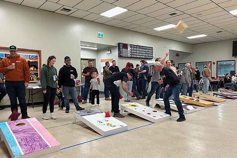 Participants of all ages took part in Sperling’s first cornhole tournament fundraiser Friday evening, where 29 adult teams and nine youth teams competed in a round-robin format. The event brought the community together while raising funds to support the local arena