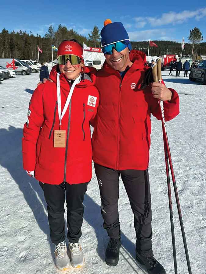 Glenn Bond (right) grew up in Teulon and now coaches Team Canada cross-country skiing athletes at SilverStar Mountain Resort in B.C. One athlete, Madeleine Wilkie, competed at the U23 Junior World Ski Championships in Norway this February