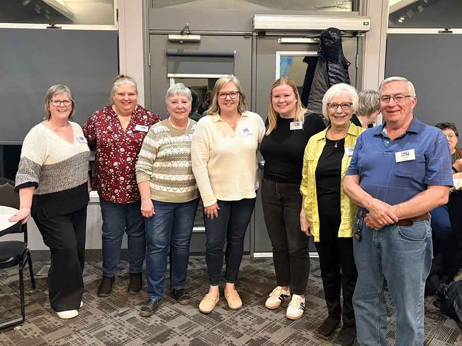 Carman Handivan board members: Cheryl Bartley, Julie Douma, Sandra Friesen, Laureen Kippen, Madie Gylywoychuk-Winkler , Kathie Findlay, Trevor Smith. Unable to attend, Ken Stevens, Brad Dunn, Charity McGlashon, Steffi Wiebe and Jacqulyn Last