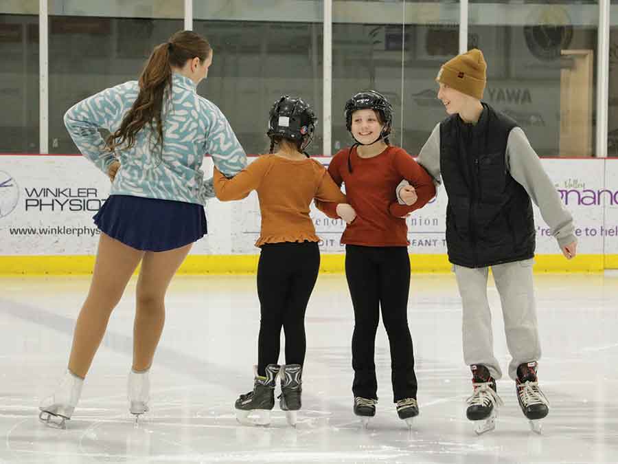 CanSkate skaters in the “Fall” performance