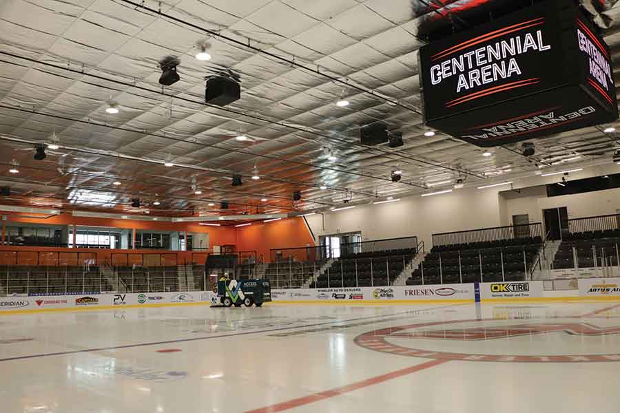 Save for a few finishing touches, the new and improved Winkler Centennial Arena is ready to welcome hockey fans this weekend as the Winkler Flyers play their final regular season home games