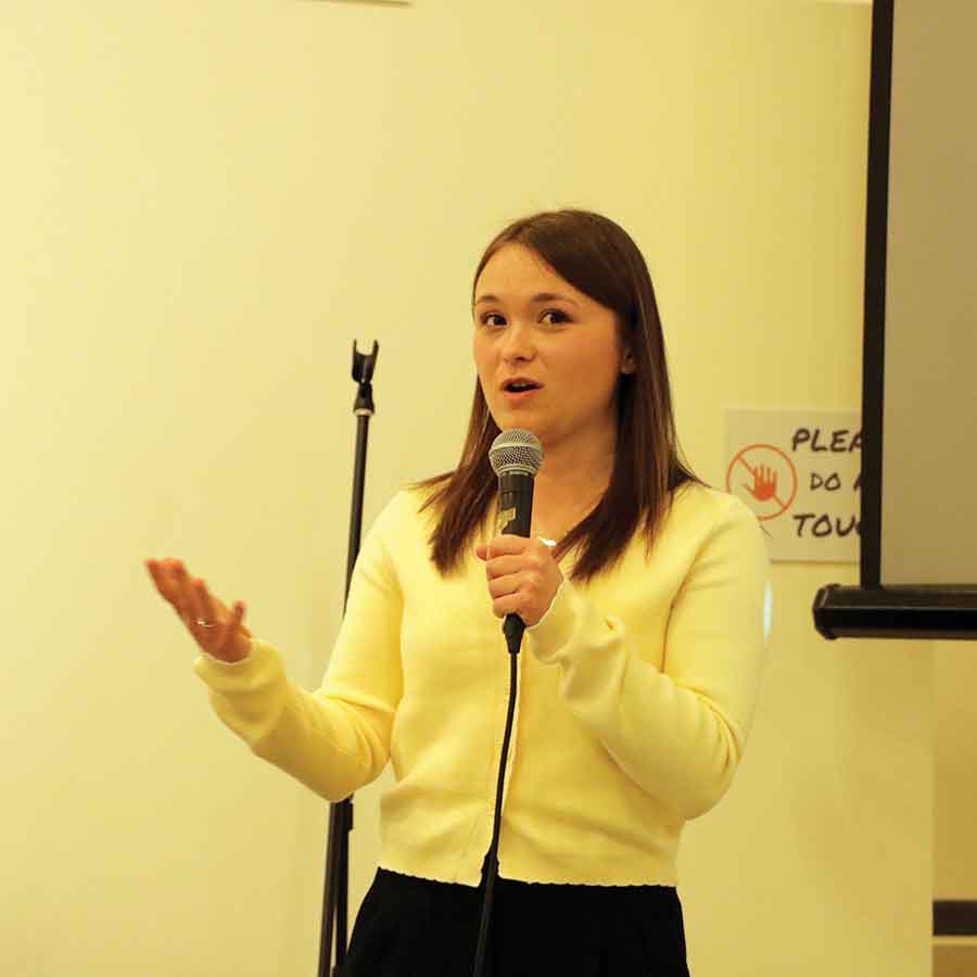 Researcher Mackenzie Dunseath shared how they hope the space will be both fun and informative