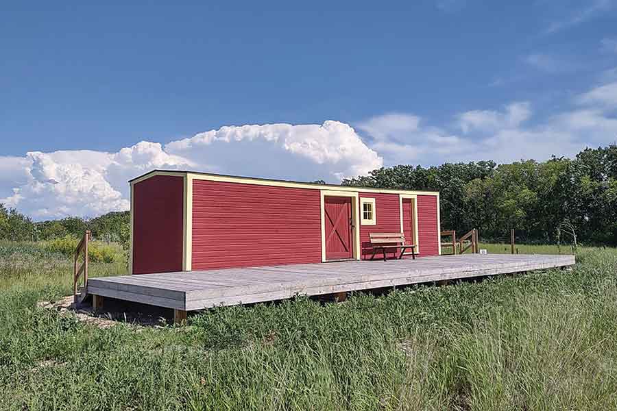 The historic Ekhart railway station — a rare 1916 Canadian Northern Railway boxcar station — is also seeking community adopters to help maintain and interpret the structure