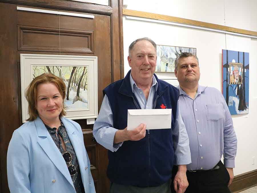 Winners from last year’s Community Writing Contest were Suzette Marceline, Loretta Petri, Nadiia Provalniuk, Don Dempster, Tamara Jenkins, and Danielle Noguet. The prizes were presented by the Knights of Columbus, the Rotary Club, the Selkirk Legion and Gerdau