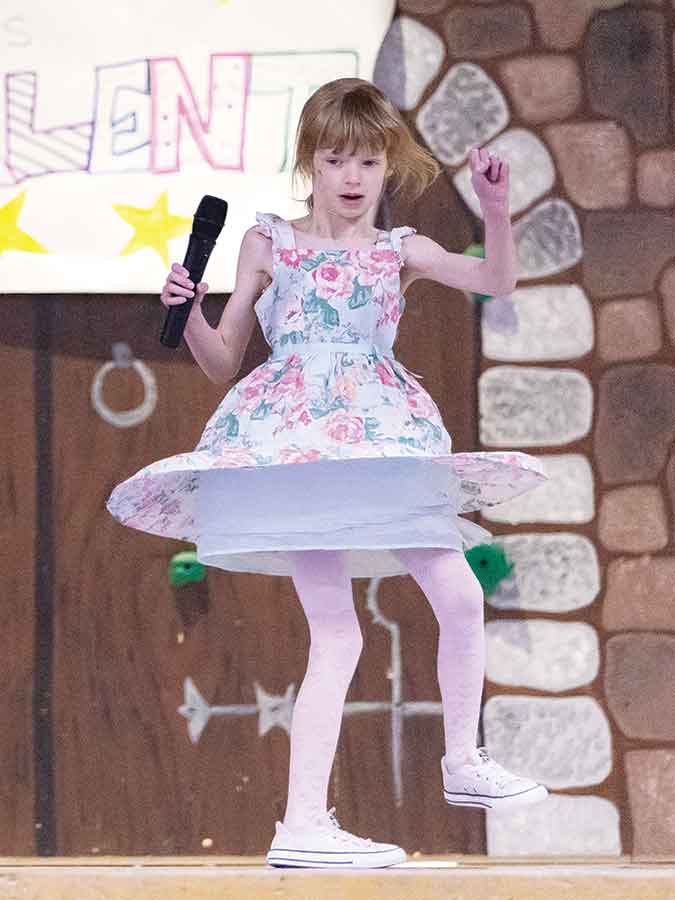 Grade 2 student Nell performs I Don’t Wanna Wait by David Guetta