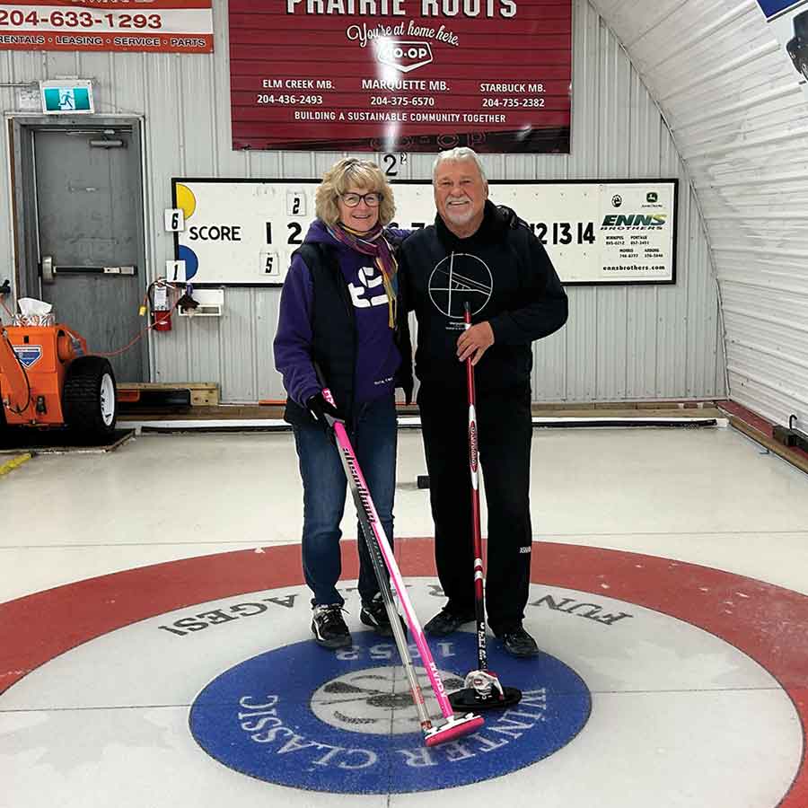 B-side winners Norma Purdy and Murray McRae