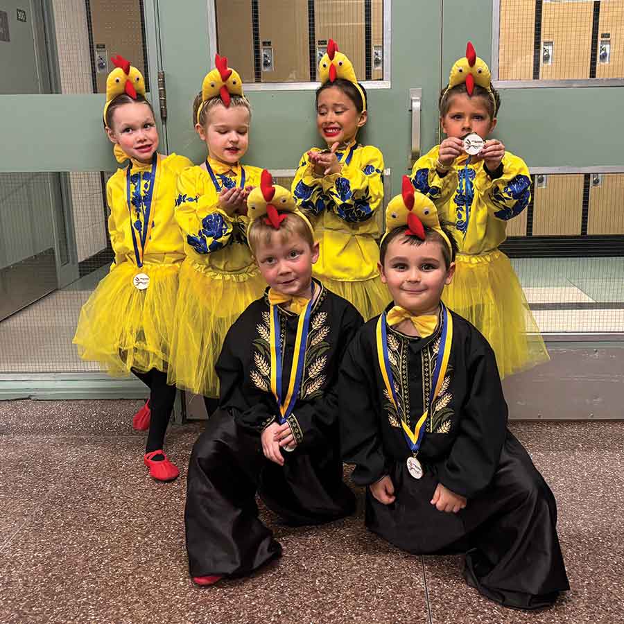 The novice team earned gold medals for participating