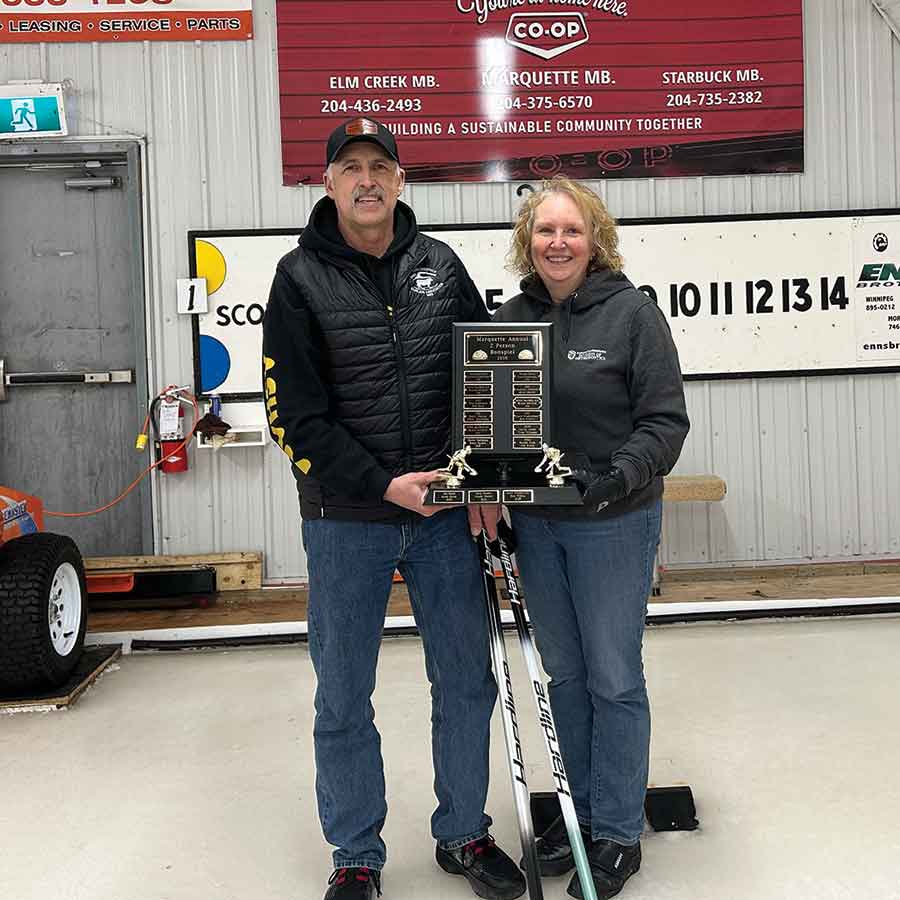 Big Stick champions Terry and Wendy Proctor