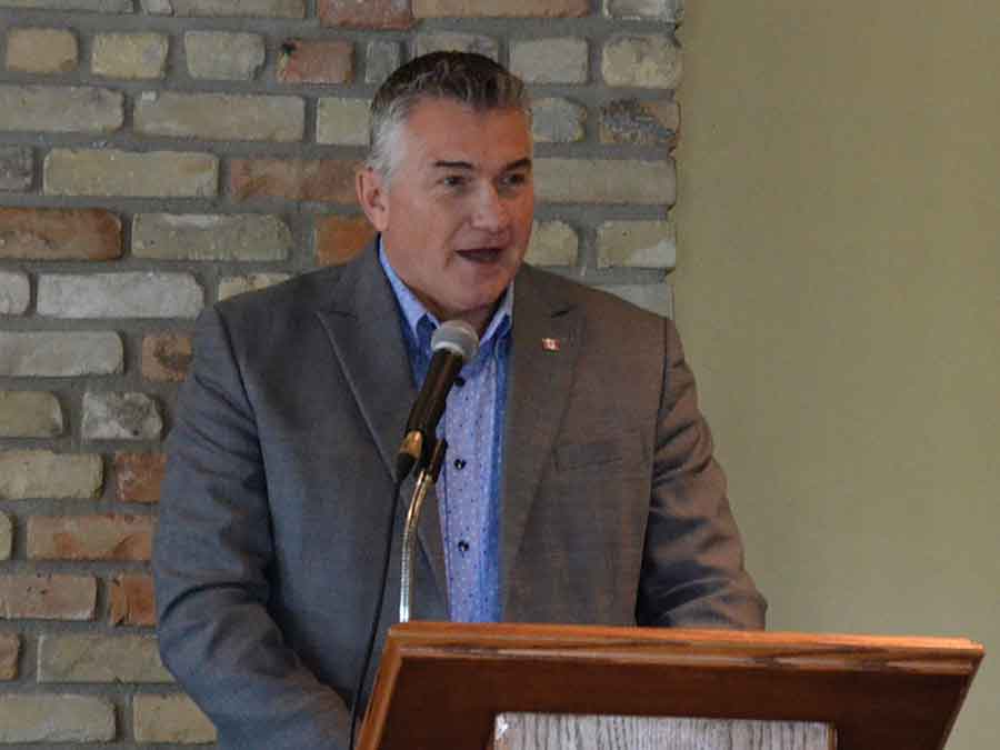 James Bezan speaking at last year’s State of the Region event