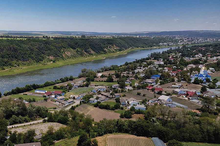 The village of Vilkhovets in western Ukraine