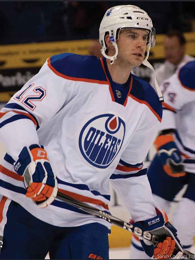 Former NHL forward Josh Green, pictured during his playing career with the Edmonton Oilers, has been named the new assistant coach of the Selkirk Steelers ahead of the upcoming MJHL season