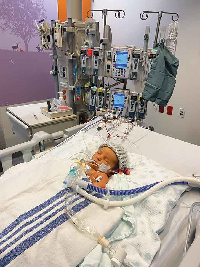 Arlo Hutman in his first days of life at the BC Children’s Hospital