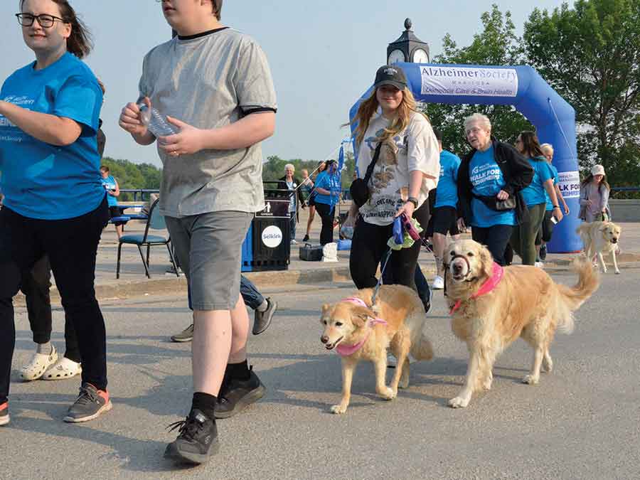 Grab your gear and head out for Selkirk’s Alzheimer’s Walk on June 4. Pictured: Last year’s walk