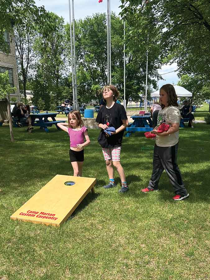 Kids got to enjoy a number of game at the Huldufolk picnic
