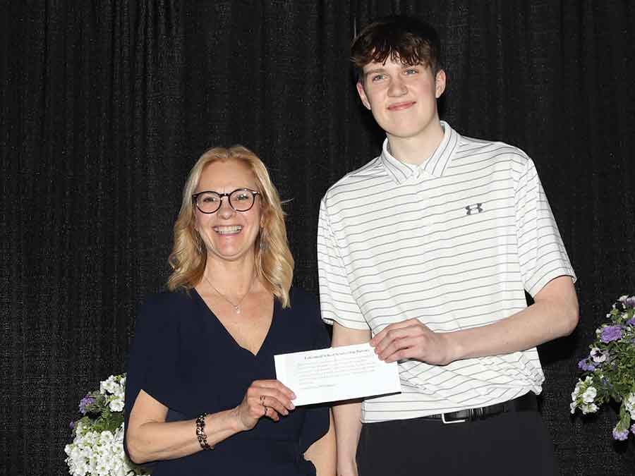 William Simpson received the Centennial School Scholarship/Bursary